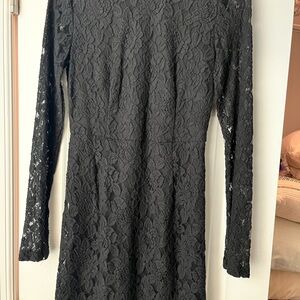 Forever 21 black lace mini dress